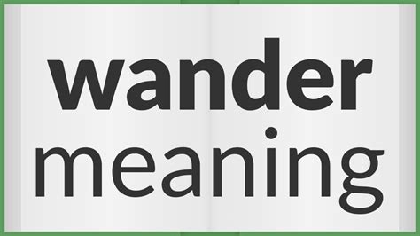 WANDER Meaning in Tagalog .